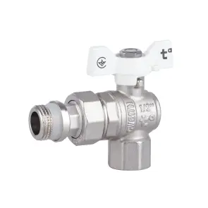 Кран шаровой "Американка" Thermo Alliance Forte 1/2" с антипротеканием угловой SF223W15 №1