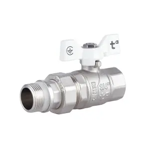 Кран шаровой "Американка" Thermo Alliance Forte 3/4" с антитечкой прямой SF222W20 №1