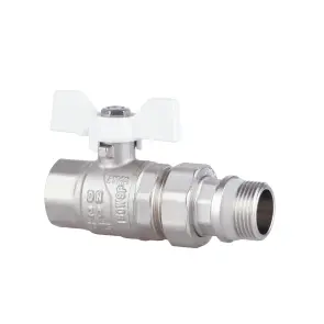 Кран шаровой "Американка" Thermo Alliance Forte 3/4" с антитечкой прямой SF222W20 №2