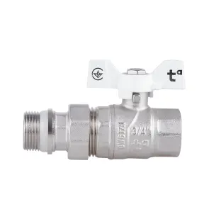 Кран шаровой "Американка" Thermo Alliance Forte 3/4" с антитечкой прямой SF222W20 №3