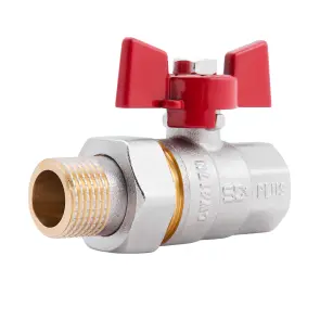 Кран кульовий "Американка" Thermo Alliance Standart 1/2" ВЗ прямий SD220NW15PN40 №1