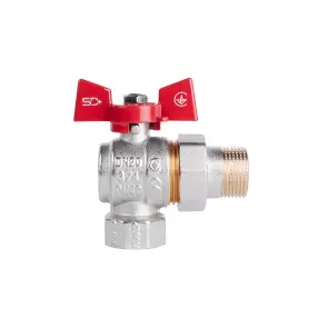 Кран кульовий "Американка" Thermo Alliance Standart 3/4" ВЗ кутовий SD222NW20PN40 №4