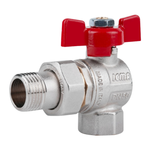 Кран кульовий Icma FAR. ROSSA 1/2" кутовий №361 №5