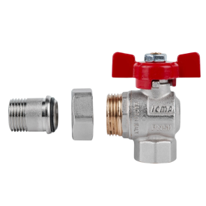 Кран кульовий Icma FAR. ROSSA 1/2" кутовий №361 №8