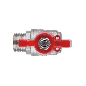 Кран шаровый с накидной гайкой SD Forte1/2" УЗ для воды угловой SF224W15 №9