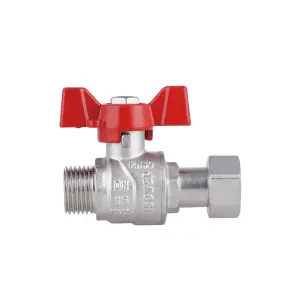 Кран кульовий з накидною гайкою Thermo Alliance Forte 1/2" ВЗ для води прямий SF261W15 №4
