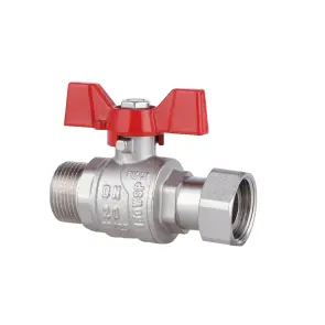 Кран шаровый с накидной гайкой Thermo Alliance Forte 3/4" ВЗ для воды прямой SF261W20 №3
