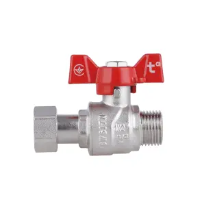 Кран кульовий з накидною гайкою Thermo Alliance Forte 1/2" ВЗ для води прямий SF261W15 №13