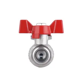 Кран кульовий з накидною гайкою Thermo Alliance Forte 1/2" ВЗ для води прямий SF261W15 №14