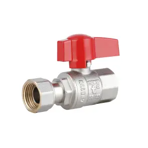 Кран кульовий прямий 1/2"ВВ з накидною гайкою Standart TAS260W15 Thermo Alliance №5