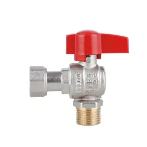 Кран шаровой Thermo Alliance Standart 1/2"ВЗ угловой, PN40, с накидной гайкой TAS224W15 №17