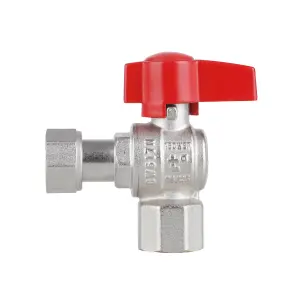 Кран кульовий Thermo Alliance Standart 1/2"ВВ кутовий, PN40, з накидною гайкою TAS223W15 №4
