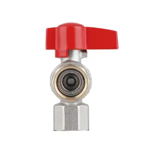 Кран кульовий Thermo Alliance Standart 1/2"ВВ кутовий, PN40, з накидною гайкою TAS223W15 №6