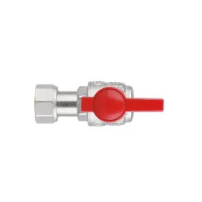 Кран кульовий Thermo Alliance Standart 1/2"ВВ кутовий, PN40, з накидною гайкою TAS223W15 №7