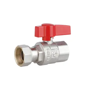 Кран шаровой Thermo Alliance Standart 3/4"ВВ прямой, PN40, с накидной гайкой TAS260W20 №1