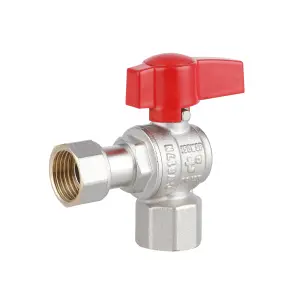 Кран кульовий Thermo Alliance Standart 1/2"ВВ кутовий, PN40, з накидною гайкою TAS223W15 №9