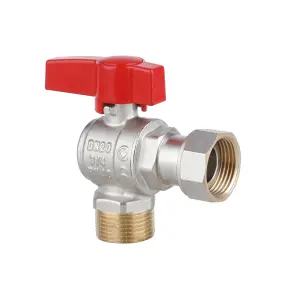 Кран шаровой Thermo Alliance Standart 3/4"УЗ угловой, PN40, с накидной гайкой TAS224W20 №6