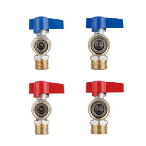 Комплект угловых кранов Thermo Alliance Standart 1/2"ВН-3/4"ВН с накидной гайкой для подключения котла TAS225RBW1520 №13