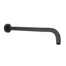 Кронштейн для верхнего душа Qtap Trubice 370 мм округлый QTTRU120BLM45927 Black Matt