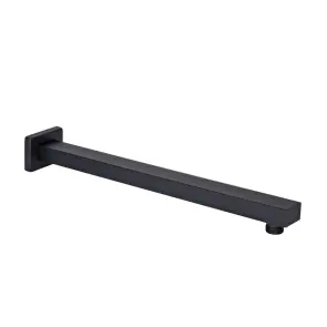 Кронштейн для верхнього душу Qtap Trubice 400 мм прямокутний QTTRU120BLM45929 Black Matt №7