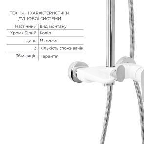 Комплект для душевой Latwa: Душевая кабина LLSC9090SATMIDFR2SET+Душевая система на 3 потребителя LDLAT1030WHI45427 №9