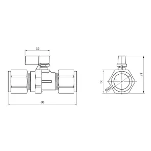 Кран кульовий обтискний Thermo Alliance Forte 20 SF263W20 №9