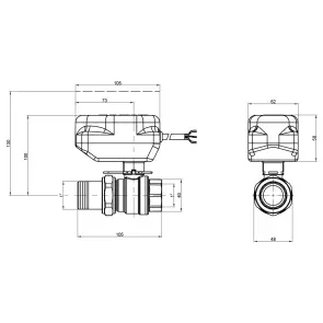 Кран кульовий зонний Icma 1" №341 №3