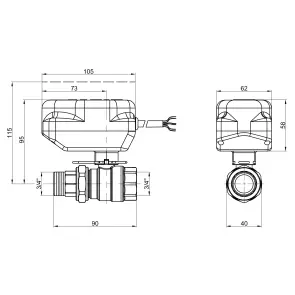 Кран кульовий зонний Icma 3/4" №341 №7