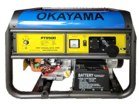 Бензиновый генератор OKAYAMA PT 9500 8 кВт , медный, электростартер