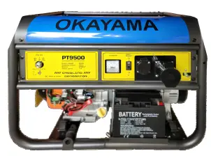 Бензиновый генератор OKAYAMA PT 9500 8 кВт , медный, электростартер №1