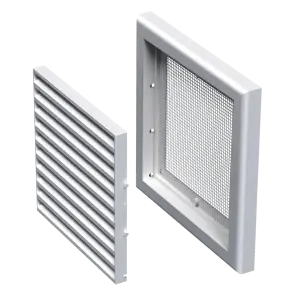 Решетка Vents МВ 100с серебряная №3