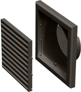 Решітка Vents МВ 100 Вс чорна №1