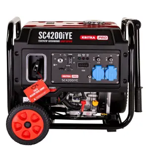 Інверторний бензиновий генератор КВІТКА PRO SC4200iYE (4.2 кВт) №2