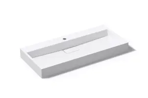 Умывальник (раковина) VBI ESTE 100 WHITE 1/O накладной подвесной №6