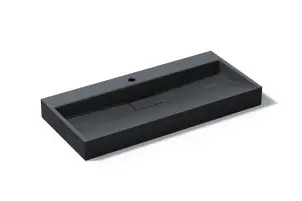 Умивальник (раковина) VBI ESTE 100 BLACK 1/O накладний підвісний №7