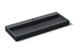Умивальник (раковина) VBI ESTE 120 BLACK 1/O накладний підвісний №2