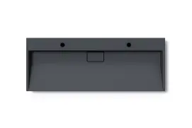 Умивальник (раковина) VBI ESTE 120 BLACK 2/O накладний підвісний