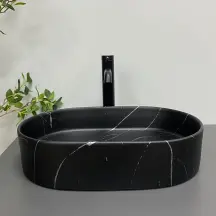 Умивальник (раковина) VBI VERONA 50 BLACK MARMO MATT накладний
