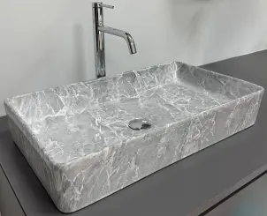 Умивальник (раковина) VBI TRIEST GREY STONE накладний №1