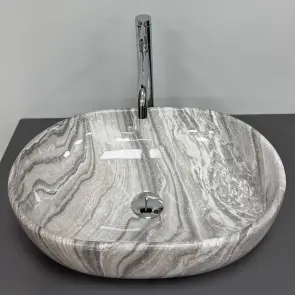 Умывальник (раковина) VBI MODENA S GREY ONYX накладной №4