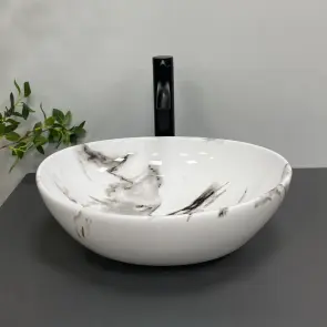 Умивальник (раковина) VBI PARMA CARRARA GLOSSY накладний PARMA CARRARA GLOSSY №3