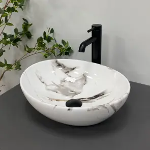Умивальник (раковина) VBI PARMA CARRARA GLOSSY накладний PARMA CARRARA GLOSSY №5