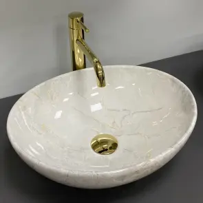 Умивальник (раковина) VBI PARMA LIGHT STONE GLOSSY накладний №1