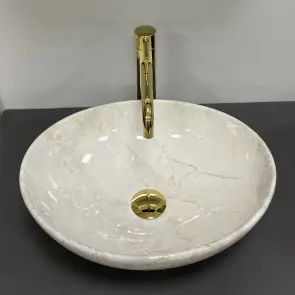 Умивальник (раковина) VBI PARMA LIGHT STONE GLOSSY накладний №2