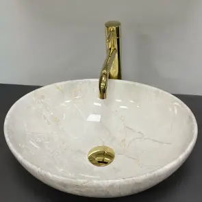 Умивальник (раковина) VBI PARMA LIGHT STONE GLOSSY накладний №4