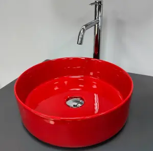 Умивальник (раковина) VBI PRATO RED GLOSSY накладний №4