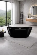 Ванна VBI MARMOLADA BLACK 170 x 75 окремостояча