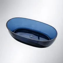 Ванна VBI VESUVIO BLUE 170 x 78 отдельностоящая стеклянная