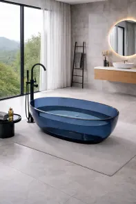 Ванна VBI VESUVIO BLUE 170 x 78 отдельностоящая стеклянная №3