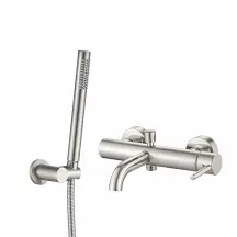 Смеситель для ванны и душа VBI MILANO NICKEL настенный